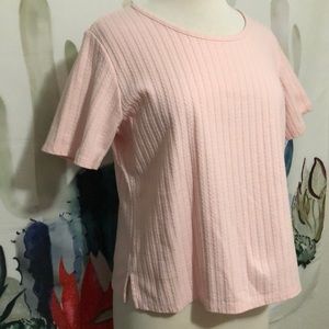 Vintage Ribbed Scoop Neck Tee